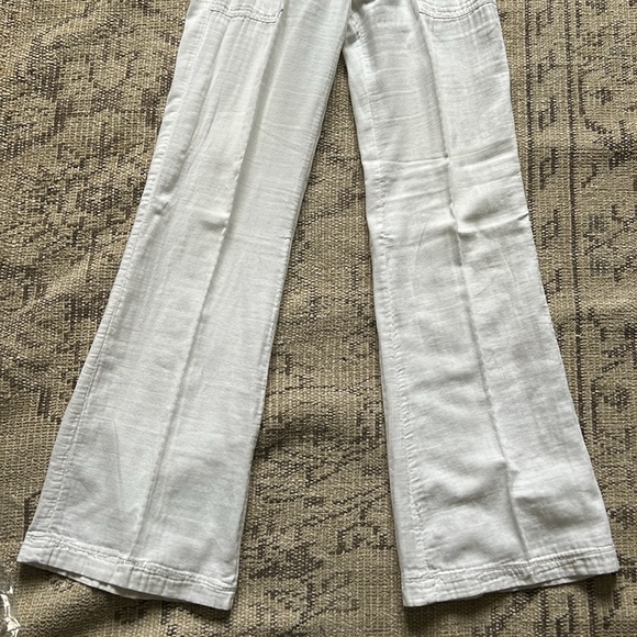 Splendid white linen-ish pull on trousers - Picture 3 of 5